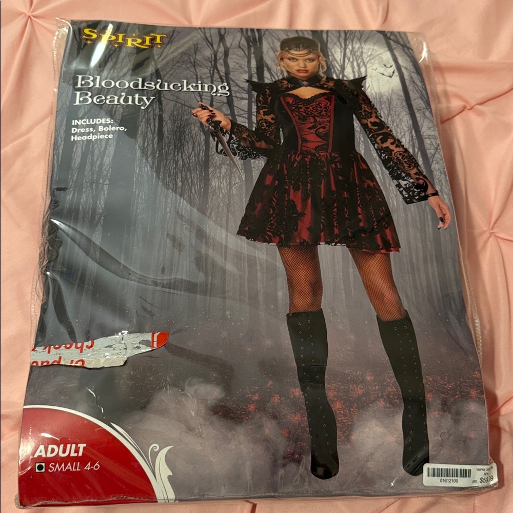 Bloodsucking Beauty Costume in Black and Red